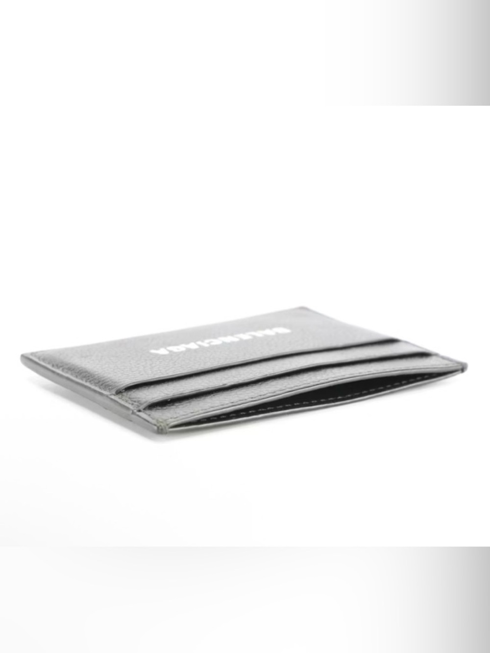 Balenciaga Black Pebbled Leather Card Case with Box - Picture 6 of 7